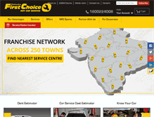 Tablet Screenshot of mahindrafirstchoiceservices.com